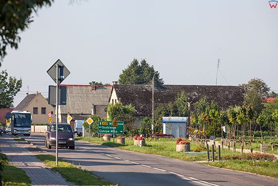 Olobok, centrum wsi. EU, Pl, Wielkopolskie.